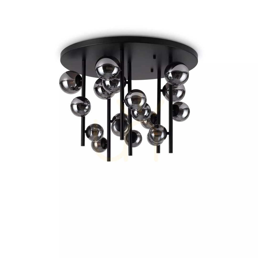 Náhľad Plafón Ideallux PERLAGE PL18 AMBRA jantárový mosadz 70 cm 328379 Plafón Ideallux PERLAGE PL18 AMBRA jantárový mosadz 70 cm 328379