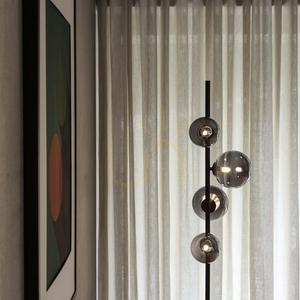 Stojanová lampa Ideallux Perlage PT4 Fumé 306988 4xG9 čierna/sklo small 3