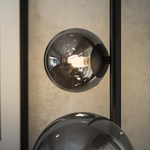 Stojanová lampa Ideallux Perlage PT4 Fumé 306988 4xG9 čierna/sklo small 4