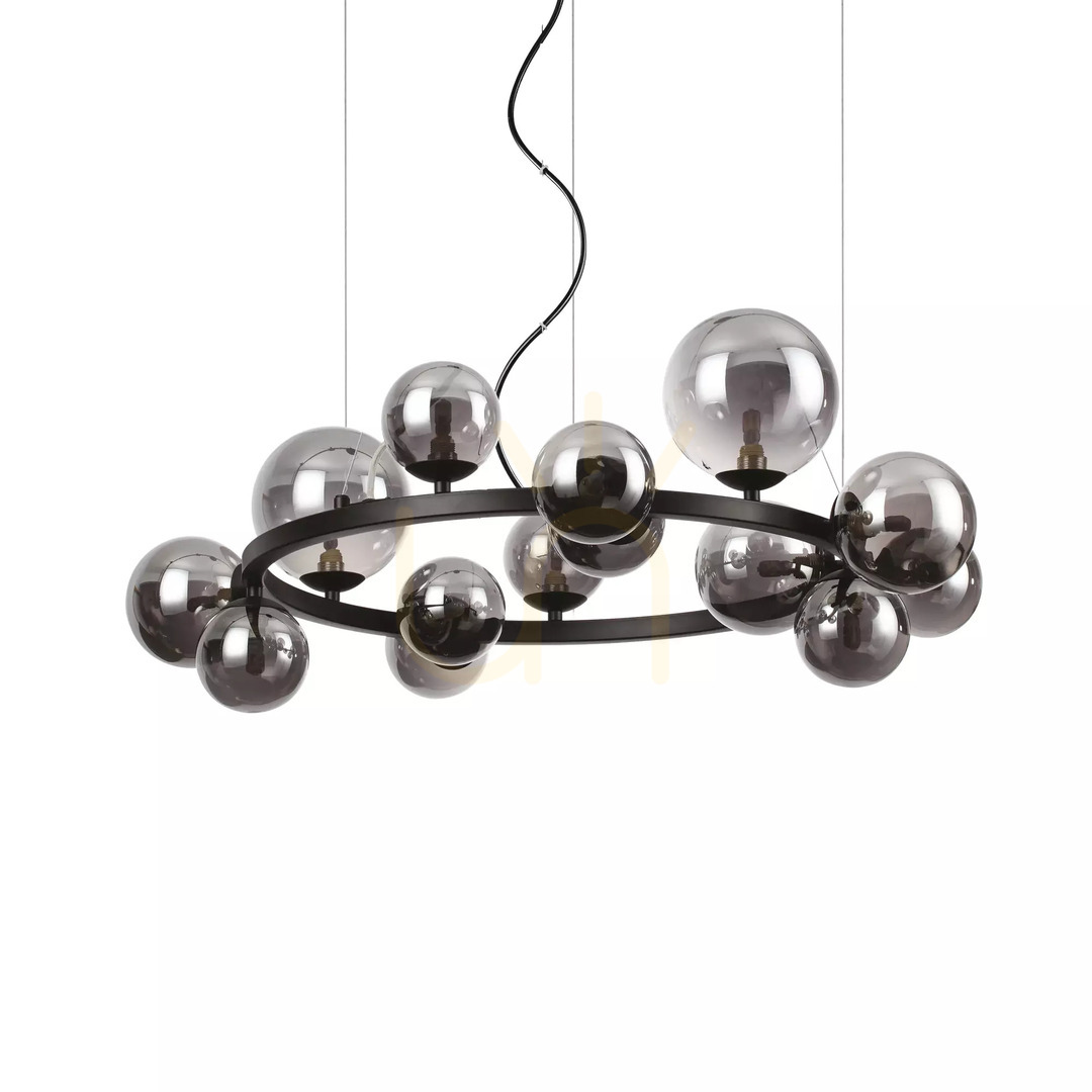 vyhliadka Závesné svietidlo Ideallux Perlaje SP14 Bianco biele mosadzné 85 cm 283814 Závesné svietidlo Ideallux Perlaje SP14 Bianco biele mosadzné 85 cm 283814