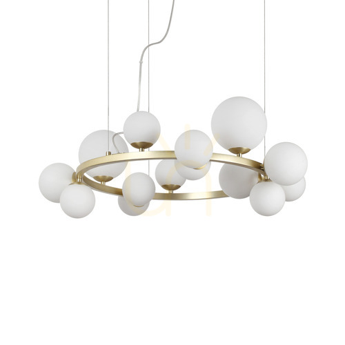 Skontrolujte Závesné svietidlo Ideallux Perlaje SP14 Bianco biele mosadzné 85 cm 283814