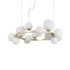 Závesné svietidlo Ideallux Perlaje SP14 Bianco biele mosadzné 85 cm 283814 0 Závesné svietidlo Ideallux Perlaje SP14 Bianco biele mosadzné 85 cm 283814 small 0