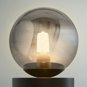 Stolová lampa Ideallux Perlage TL1 Fumé sklo kov G9 292441 small 1