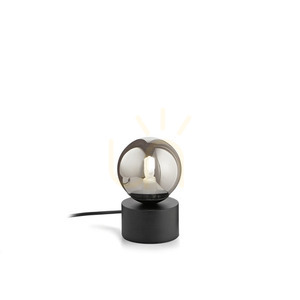 Stolová lampa Ideallux Perlage TL1 Fumé sklo kov G9 292441 small 0