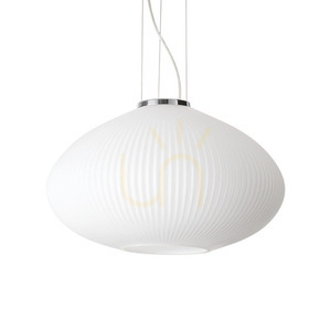 Závesné svietidlo Ideallux Plissé SP1 D45 chróm sklo 264523 small 0
