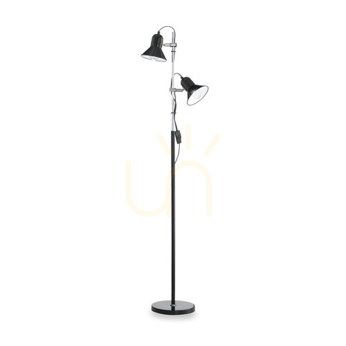 Skontrolujte Stojanová lampa Ideallux Polly PT2 čierna 2xE27 154 cm 061139