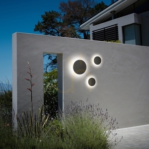 Vonkajšie nástenné svietidlo Ideallux Punto AP D18 antracit LED 9W 313511 small 1