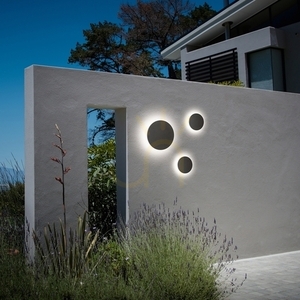 Vonkajšie nástenné svietidlo Ideallux Punto AP D24 antracit LED 12W 313559 small 1