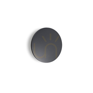 Vonkajšie nástenné svietidlo Ideallux Punto AP D30 antracit LED 16W 313566 small 0