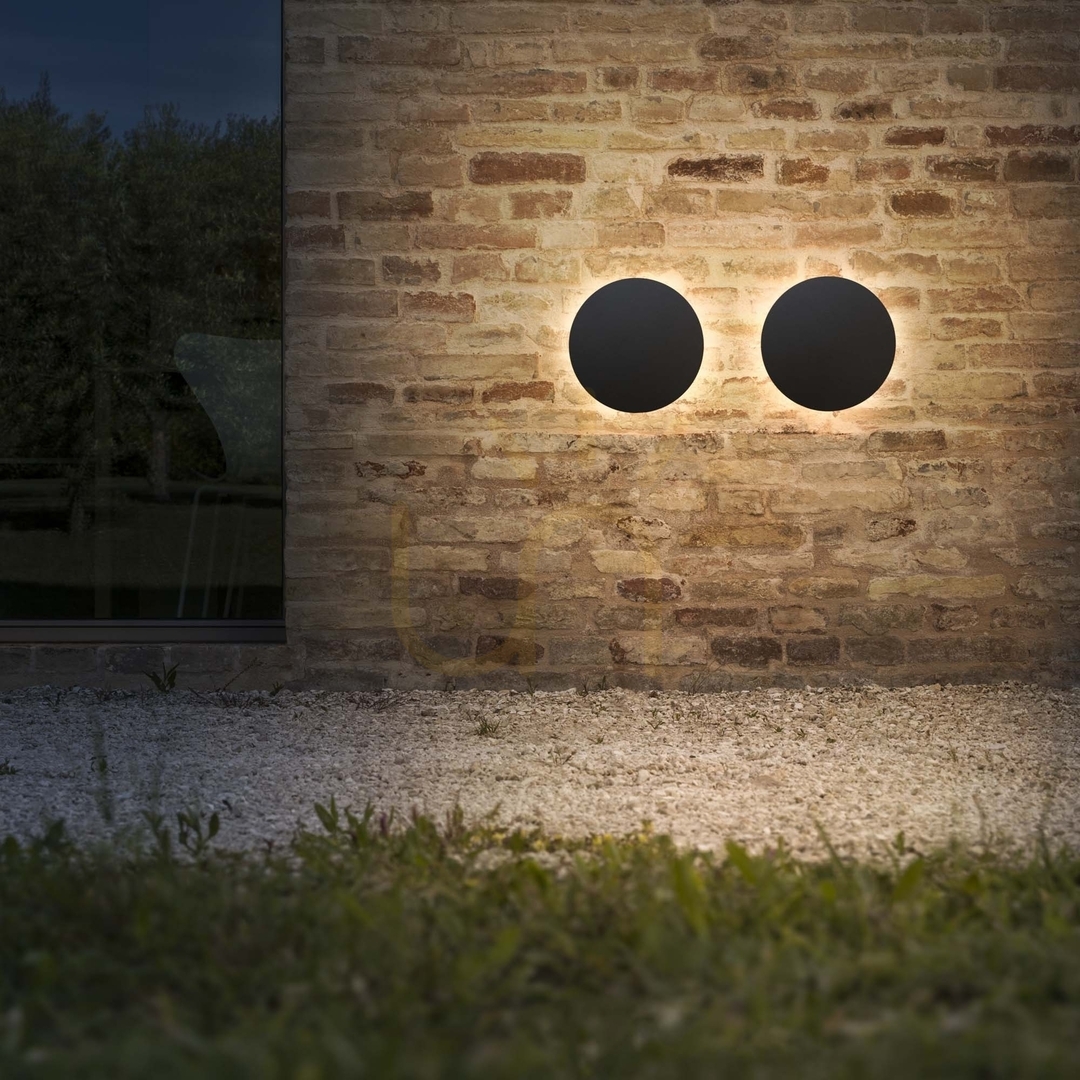 Šou Vonkajšie nástenné svietidlo Ideallux Punto AP D30 čierne LED 16W 328577 Vonkajšie nástenné svietidlo Ideallux Punto AP D30 čierne LED 16W 328577