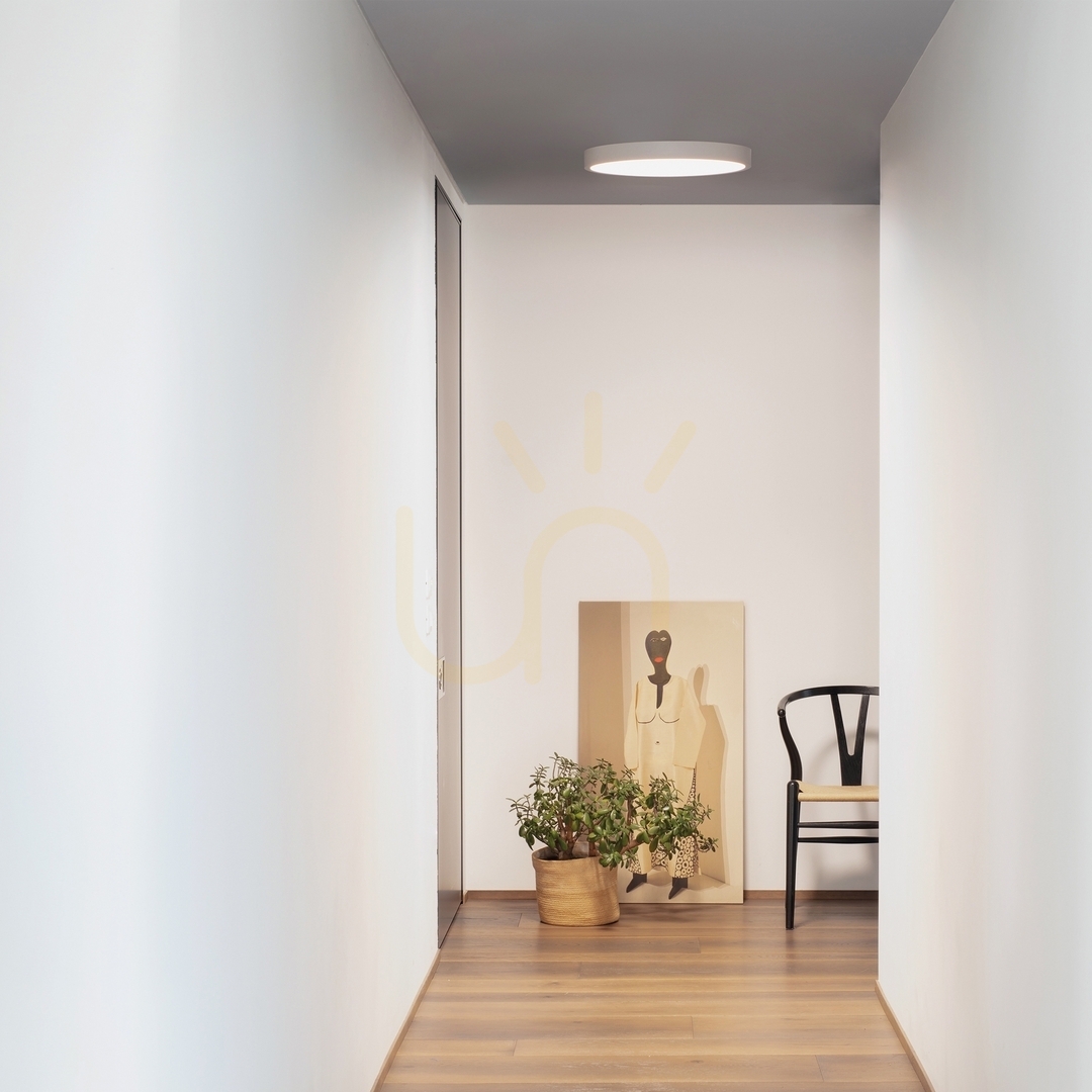 vyhliadka Kúpeľňové stropné svietidlo Ideallux RAY 318264 biele IP44 40 cm LED 26W Kúpeľňové stropné svietidlo Ideallux RAY 318264 biele IP44 40 cm LED 26W