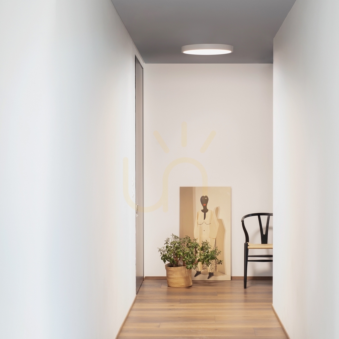 Náhľad Kúpeľňové stropné svietidlo Ideallux RAY 318264 biele IP44 40 cm LED 26W Kúpeľňové stropné svietidlo Ideallux RAY 318264 biele IP44 40 cm LED 26W