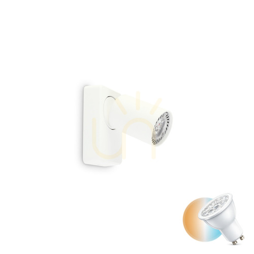 Skontrolujte Nástenné svietidlo Ideallux Rudy AP1 Round Bianco biele GU10 229027