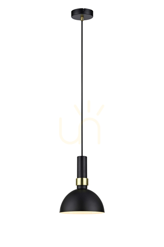 Skontrolujte Prívesné svetlo Markslojd LARRY 106974 čierno-zlaté kovové E27 1x60W