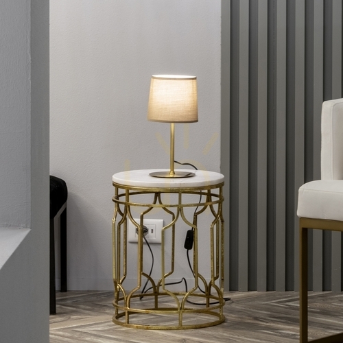 Skontrolujte Stolová lampa Ideallux SET UP MTL1 Small Bianco biela E27 259864