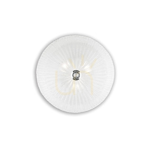 Plafón Ideallux Shell PL3 transparentný sklenený 40 cm 008608 small 0