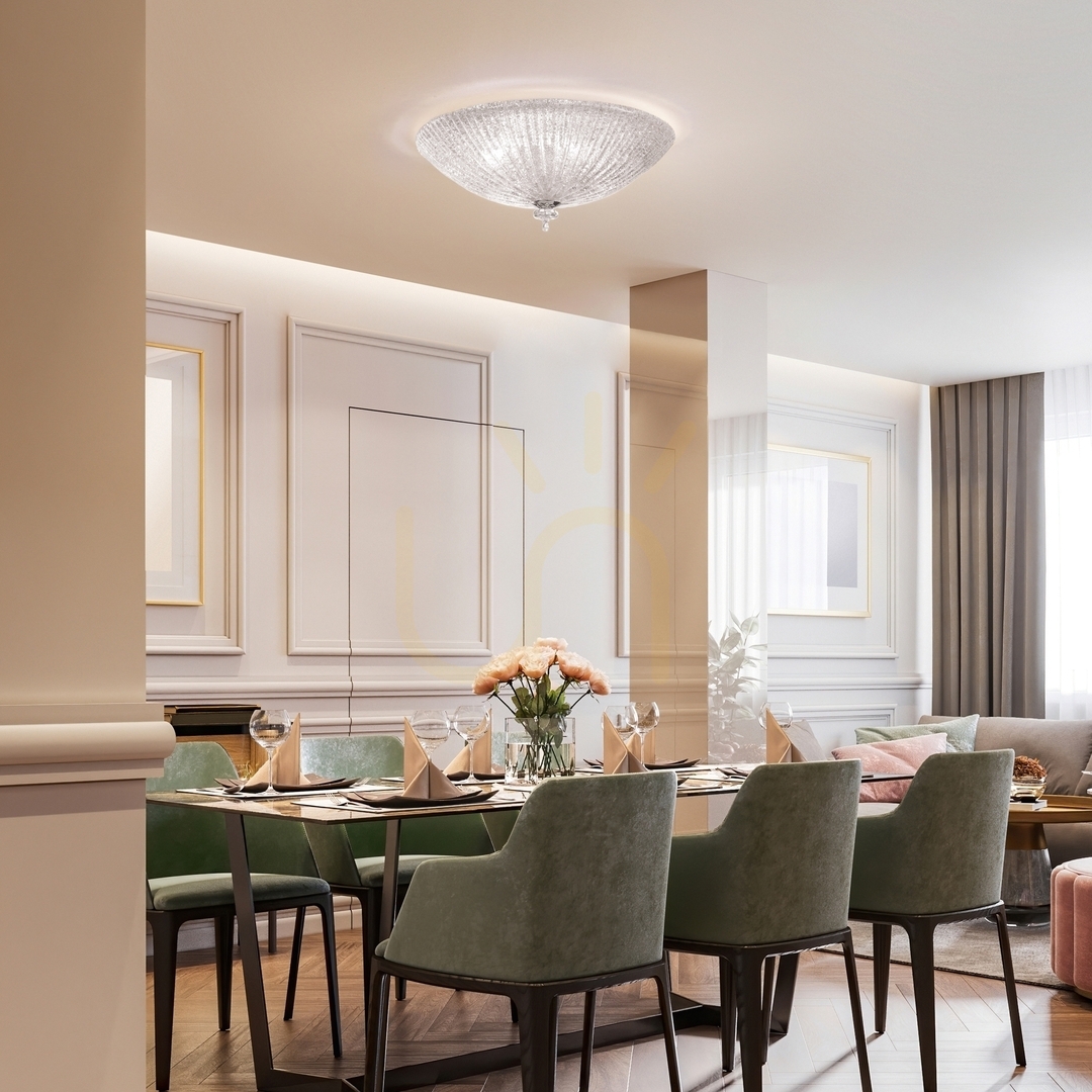 Displej Plafón Ideallux SHELL PL4 AMBRA jantárové sklo 50 cm E27 4x60W 140186 Plafón Ideallux SHELL PL4 AMBRA jantárové sklo 50 cm E27 4x60W 140186