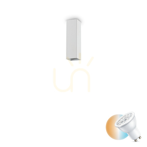 Skontrolujte Plafón Ideallux Look 233772 biely GU10 1x28W kov 20 cm