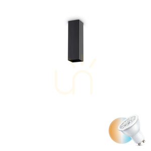 Plafón Ideallux LOOK 233765 čierny GU10 1x28W kov 6x20 cm 0 Plafón Ideallux LOOK 233765 čierny GU10 1x28W kov 6x20 cm small 0