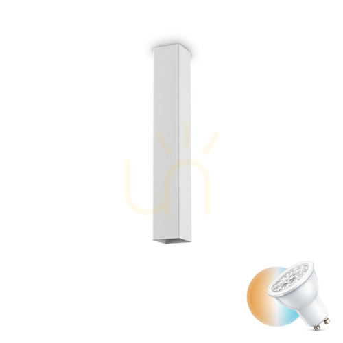 Skontrolujte Plafón Ideallux LOOK PL1 H40 biely GU10 1x28W 233833