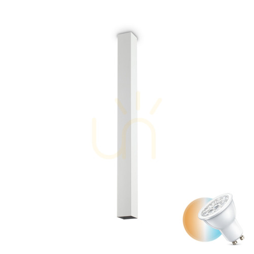 Skontrolujte Plafón Ideallux LOOK GU10 1x28W biely kovový 75 cm 234007
