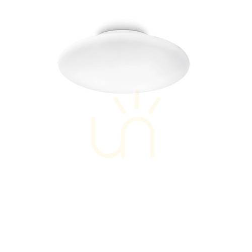 Skontrolujte Plafón Ideallux Smarties PL2 D42 biely sklenený 032047