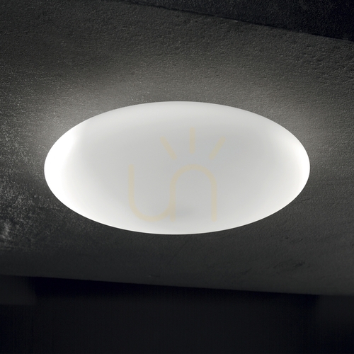 Skontrolujte Plafón Ideallux Smarties PL3 D60 biely sklenený 60 cm 032023