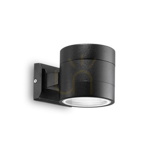 Vonkajšie nástenné svietidlo Ideal Lux SNIF ROUND AP1 sivé G9 061474 small 2