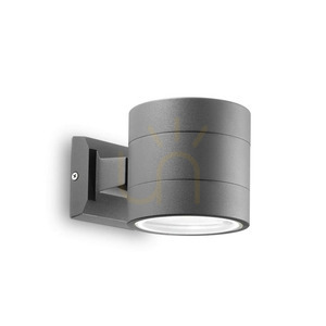 Vonkajšie nástenné svietidlo Ideallux SNIF ROUND AP1 NERO čierne G9 061450 small 2