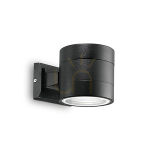 Vonkajšie nástenné svietidlo Ideallux SNIF ROUND AP1 NERO čierne G9 061450 small 0