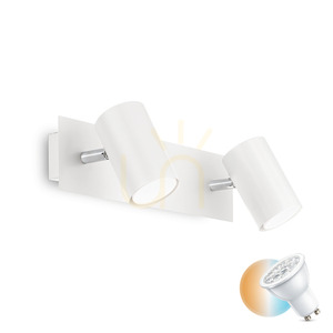 Nástenné svietidlo Ideallux Spot AP2 Bianco biele 2x GU10 156736 small 0
