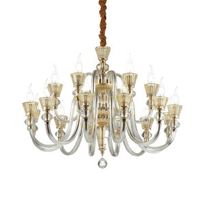 Závesné svietidlo Ideallux Strauss SP18 zlaté sklenené 85 cm 140629 0 Závesné svietidlo Ideallux Strauss SP18 zlaté sklenené 85 cm 140629 small 0