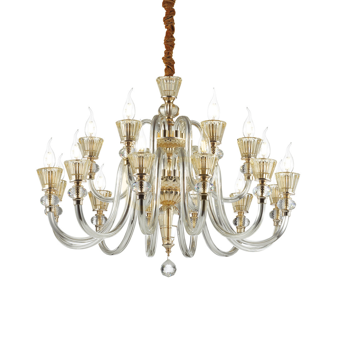 Skontrolujte Závesné svietidlo Ideallux Strauss SP18 zlaté sklenené 85 cm 140629 Závesné svietidlo Ideallux Strauss SP18 zlaté sklenené 85 cm 140629