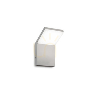Vonkajšie nástenné svietidlo Ideallux STYLE AP Grigio sivé LED 8,5W 4000K 322643 small 0