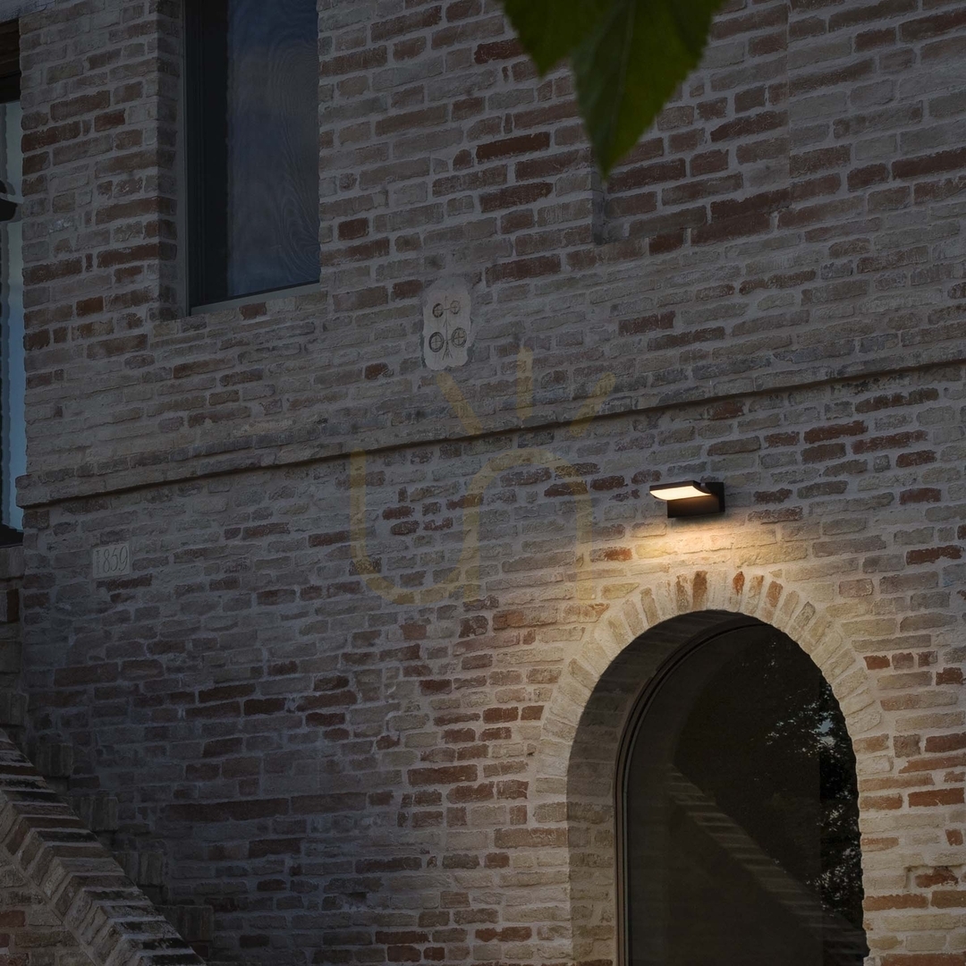 Náhľad Vonkajšie nástenné svietidlo Ideallux Swipe AP Grigio sivé LED 20,5 W 326863 Vonkajšie nástenné svietidlo Ideallux Swipe AP Grigio sivé LED 20,5 W 326863