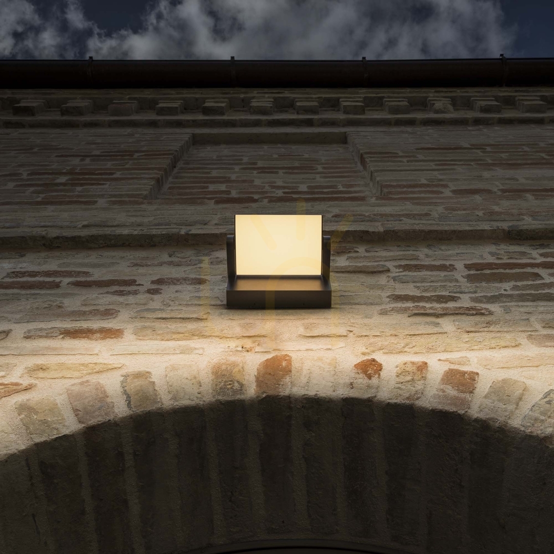 Displej Vonkajšie nástenné svietidlo Ideallux Swipe AP Grigio sivé LED 20,5 W 326863 Vonkajšie nástenné svietidlo Ideallux Swipe AP Grigio sivé LED 20,5 W 326863