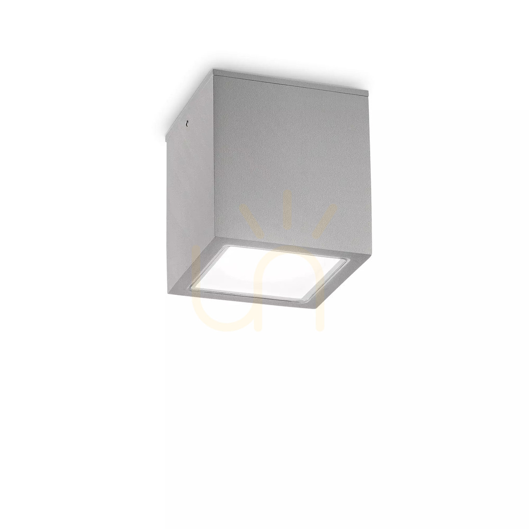 vyhliadka Vonkajšie stropné svietidlo Ideallux Techo PL1 Big Bianco biele GU10 251523 Vonkajšie stropné svietidlo Ideallux Techo PL1 Big Bianco biele GU10 251523
