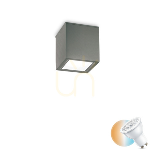 Skontrolujte Vonkajší stropný plafón Ideallux TECHO PL1 Small antracit GU10 251554