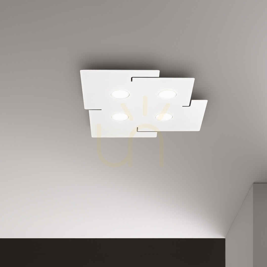 vyhliadka Plafón Ideallux Totem PL4 biely 56 cm GX53 4x15 W 215778 Plafón Ideallux Totem PL4 biely 56 cm GX53 4x15 W 215778