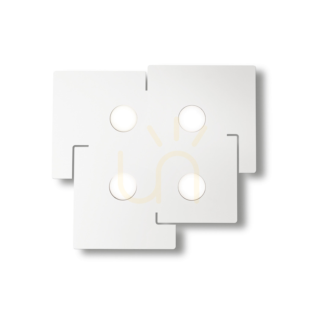Plafón Ideallux Totem PL4 biely 56 cm GX53 4x15 W 215778