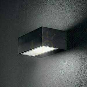 Vonkajšie nástenné svietidlo Ideallux TWIN AP1 NERO čierne IP44 G9 115375 small 1