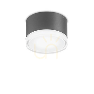 Vonkajší stropný plafón Ideallux URANO PL1 Small antracit GX53 168111 small 0