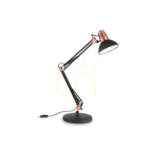 Skontrolujte Stolová lampa Ideallux Wally TL1 čierno-zlatá E27 58 cm 061191