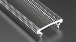 Tienidlo pre LED profil LUMINES HIGH PMMA transparentné 1 m small 0