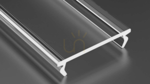 Tienidlo pre LED profil LUMINES DOUBLE PMMA transparentné 1 m small 0
