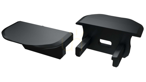 Skontrolujte Čierna hliníková koncovka s oblým zakončením a otvorom pre LED profil Lumines B 12-0032-10