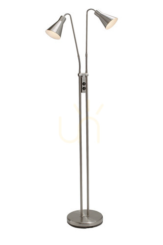 Skontrolujte Podlahová lampa Markslojd ODENSE 2L šedá kovová 150 cm 102241