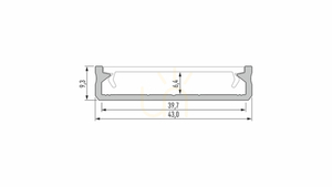 LED profil LUMINES typ SOLIS inox eloxovaný 2 m small 1