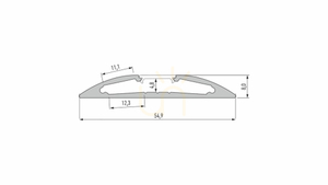 LED profil LUMINES typ Reto inox eloxovaný 1 m small 1