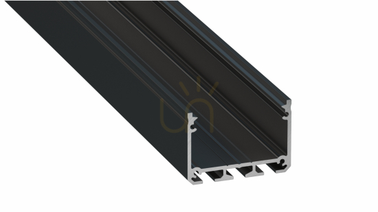 LUMINES LED-profil typ ILEDO svartlackerad 3 m